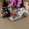 Vintage Blumen Geldbörse Retro Geld Clutch Tasche Tragbare Lange Kussverschluss Geldbörse Täglich
