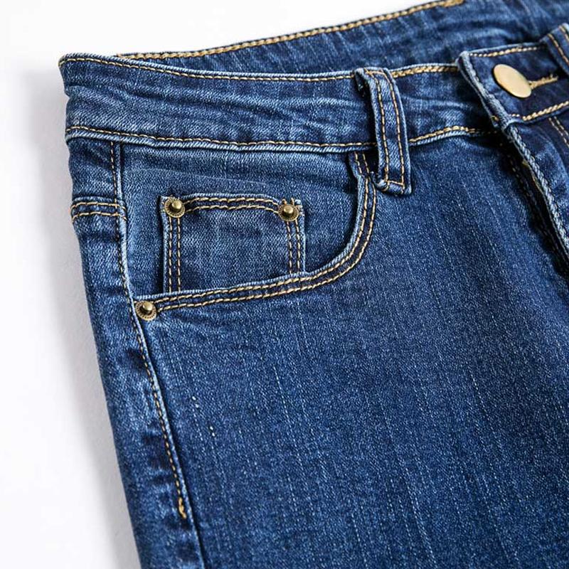 Nové korejské módní dámské džíny s vysokým pasem, elastické, úzké, tenké, ležérní, jednoduché džínové kalhoty s tužkou, dámské jarní a podzimní kalhoty, oblečení 2951