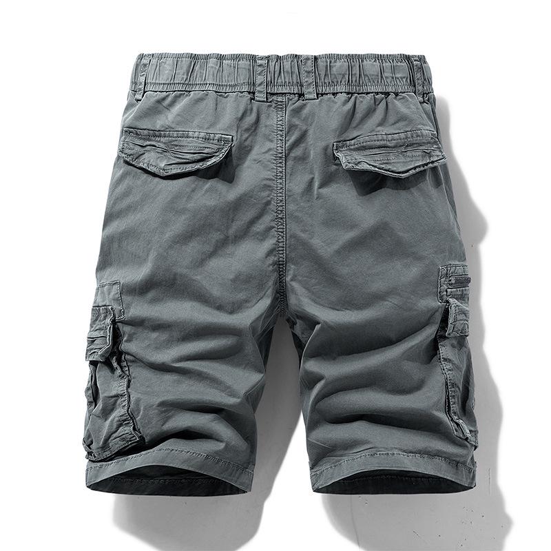 Men's Retro Multi-Pocket Loose Fit Workwear Shorts
