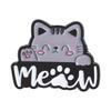 Lazy Working Cat Enamel Pins Funny Quotes Born To Nyan Forced To Work Cute Sleep Kitten Animal Brooches Lapel Badge Jewelry Gift
