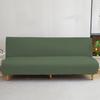 2026 High Elasticity Armless Sofa Cover All-inclusive Household Dust Folding Bed Cover Thickened Fabric Solid Color Sofa Cover