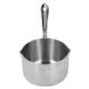 Stainless Steel Hot Milk Pot Chocolate Boiled Sugar Cheese Butter Melting Pot with Dual Pour Spouts