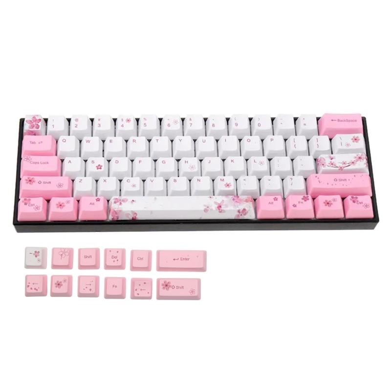 Keycaps PBT Standard Five-Sided Sublimation Cess Keycap for RK61 Series, Gans Alt61 Series, IKBC Poker