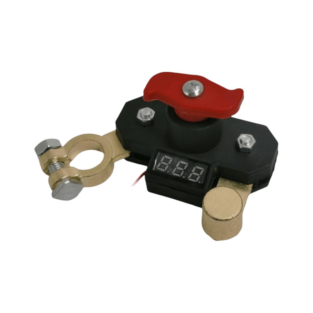 Digital Voltage Display Battery Kill Switch Dual-rotary Switch Power Disconnect Switch  24V Systems