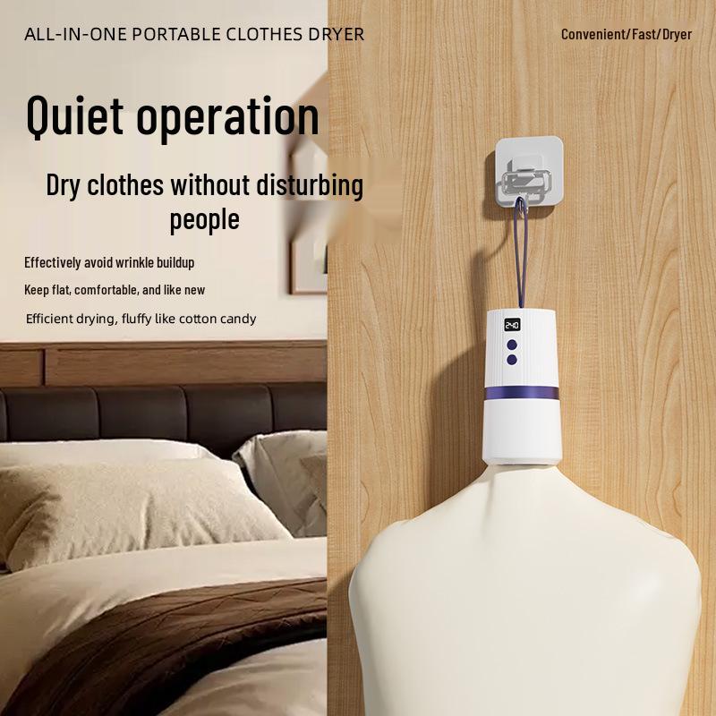 Kim Jong Mini Dryer: Portable, Quick-Dry Clothes Machine for Home, Baby, Travel, and Dorm Use