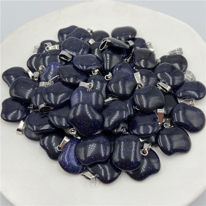 

Multicolor Agate Apple Pendant Necklace Christmas Jewelry Gift