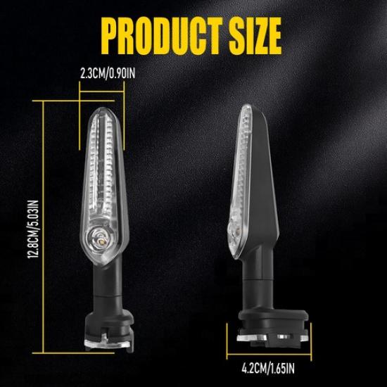 2x Turn Signal Light Indicator Lamp For Yamaha FZS FZ-25 MT-07 XSR 700 YZF R15 A