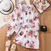Children's Summer Fashion: Sun Protection Long Sleeve Top & Shorts Set