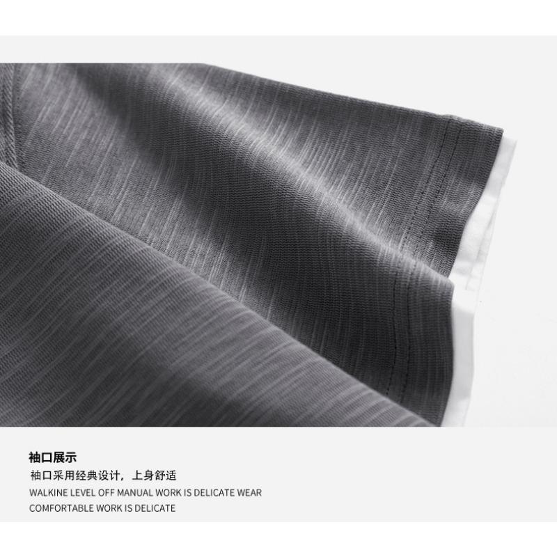 Men Notch Collar Solid Polo Shirt Short Sleeve Loose Casual Minimal Smart Daily Office Summer Basic Top