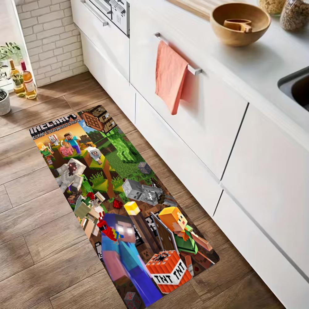 Minecraft Kitchen Floor Mat Nonslip Washable Soft Carpet Doormat Suitable For Bedroom Living Room Kitchen And Bathroom Home Decor