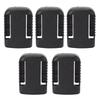 5 Sets Battery Dock Holder with Screws Battery Hanger Mounts for DCB200 DCB201 DCB203 DCB204 DCB206 Black