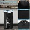 82L Empty Bottle Storage Basket With Aluminum Handle Folding Wastewater Bottle Collector Bag Large Capacity Garbage Bin