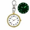 Mini Pocket Watch Round Keychain Watch Unisex Quartz Clock  Elderly