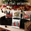 Home Decor Christmas-themed Truck & Tree Pattern Cushions Pattern Cushion Cover Suitable for Sofa Bedroom Car Pillow Cover