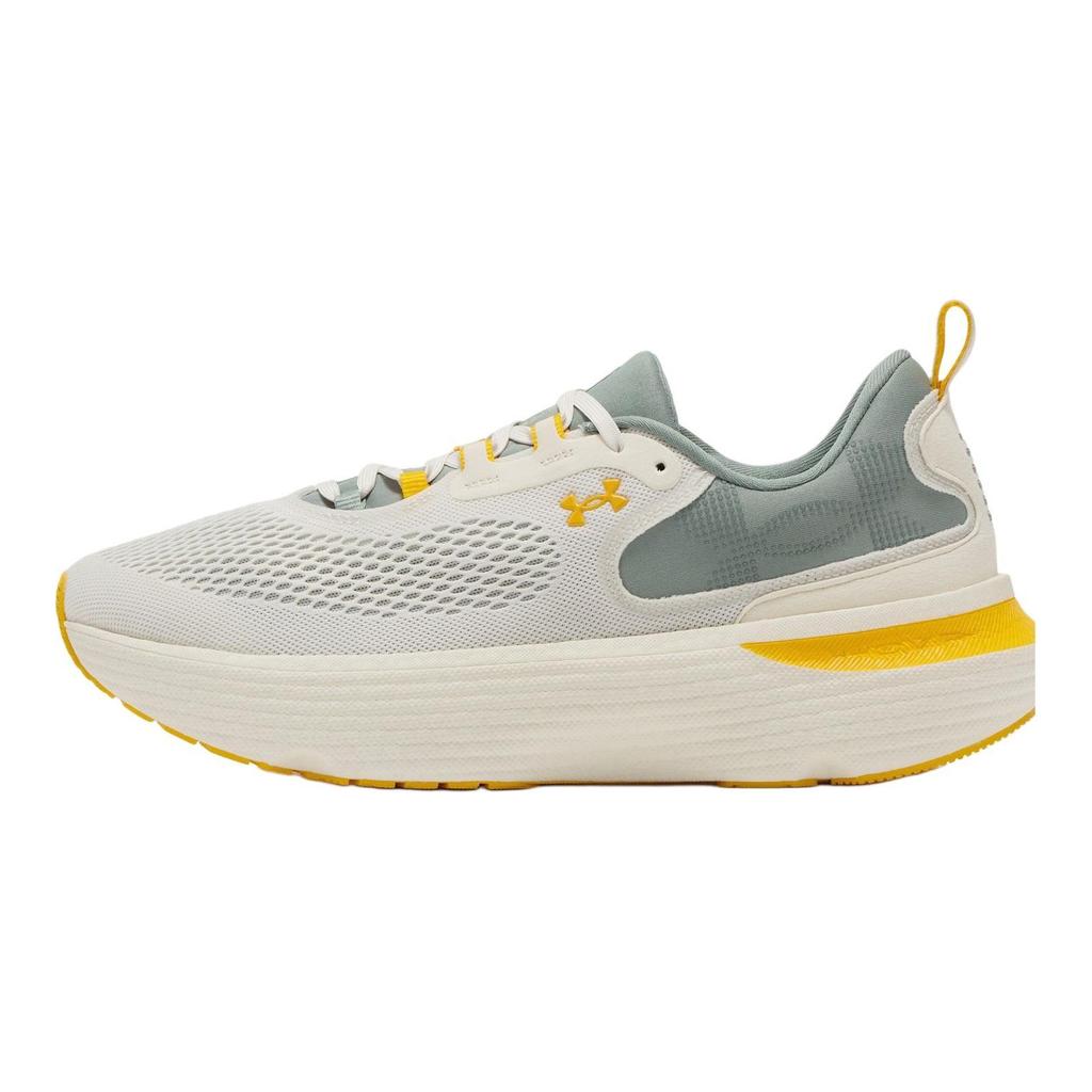 Under Armour Infinite Elite 2 Cushioning Support Low Top Training For Long Distance Running Shoes Men's Beige Green Sneakers 3028169-280