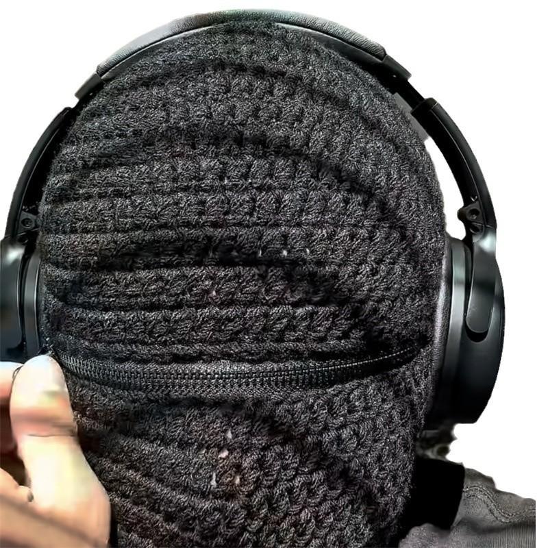 New Handmade Crocheted Ice Woolen Hat, Warm and Cute Cartoon Headgear for Autumn and Winter