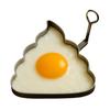 1/2Pcs Fried Egg Mold Middle Finger Shape Prank Egg Mold Stainless Steel Non-Stick Egg Shaper Office Prank Egg Maker