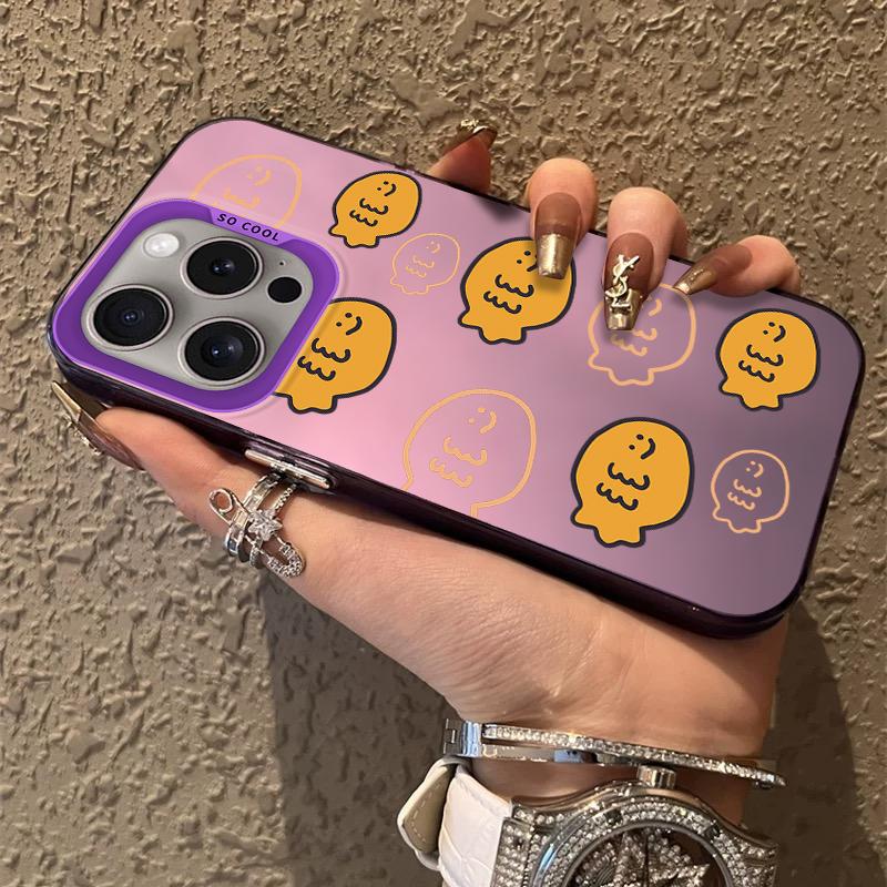 Hand Drawn Style Cat Fish Frosted Case for iPhone 17 Air 16 E 15 14 Plus 13 12 Mini 11 Pro Max Acrylic Sheet Silicone Hard Cover