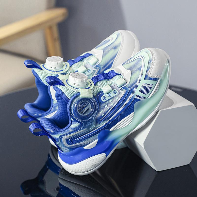 New training sneakers primary school students middle school children boys 2025 autumn boys sports shoes basketball shoes mesh