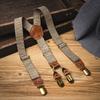 Bretelle Regolabili per Bambini Cinghia Per Pantaloni Antiscivolo Sicure Con Design a 4 Clip Larghezza 2,5 cm per Evento Scolastico