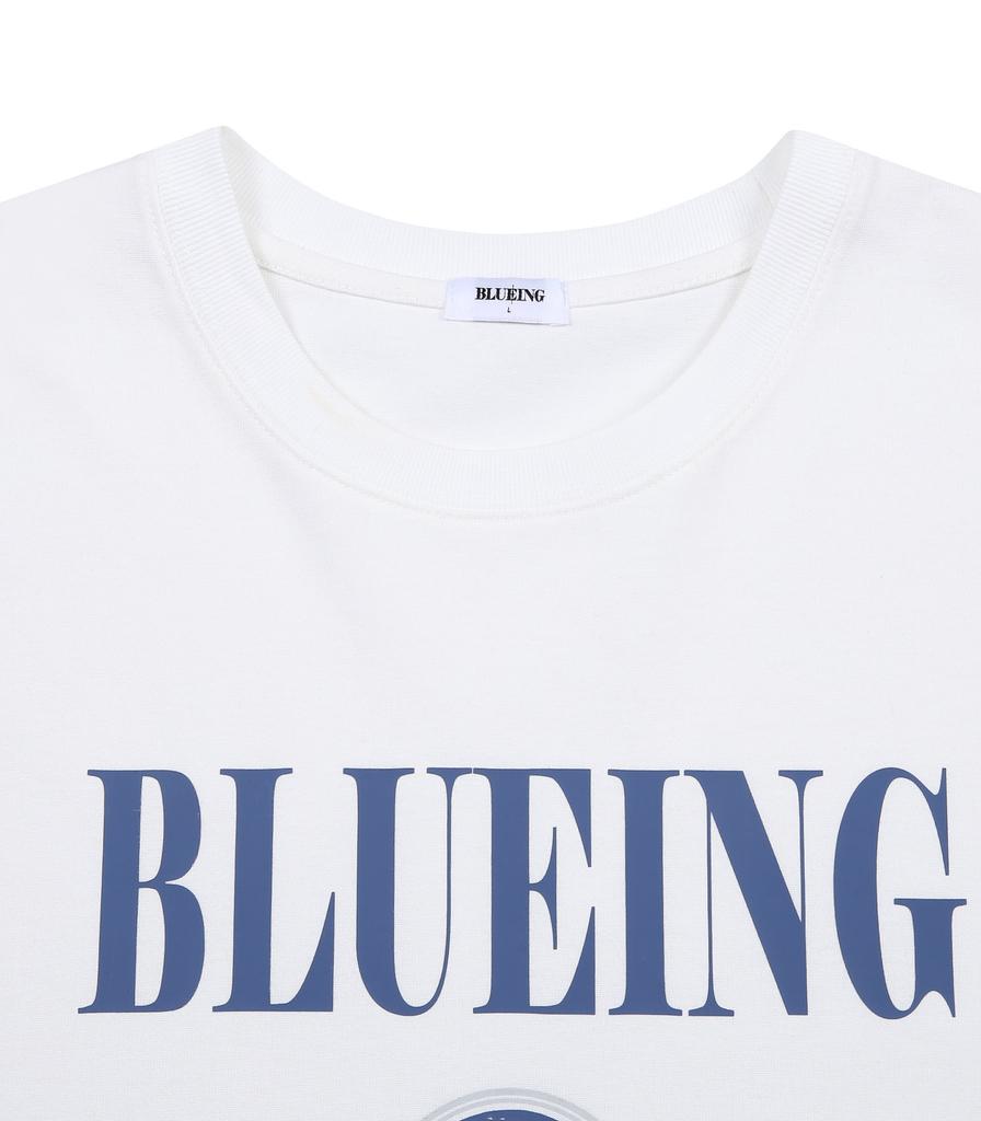 Beulluing Blueing Planet Logo Graphic Tee [White]