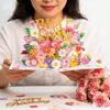 Artistic 3D Popup Mother's Day Card Handmade Greeting Card for Friend Elegant Celebration Paper Card