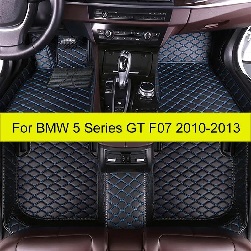 Car Floor Mats For BMW 5 Series GT F07 550i 535i Five Seats 2010 2011 2012 2013 Auto Leather Foot Pads Automobile Carpet