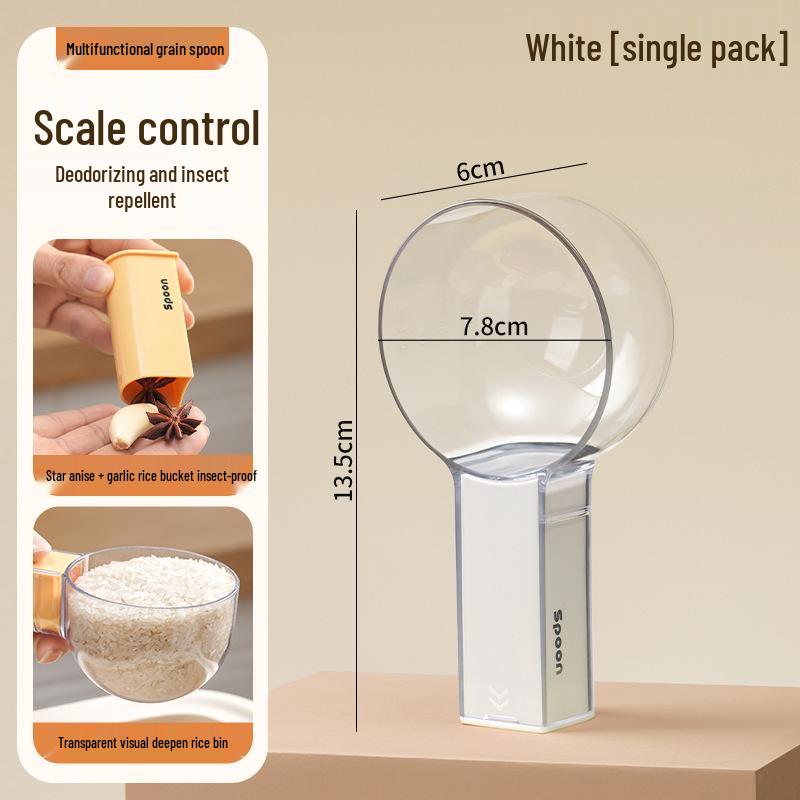 Versatile Food-Grade Measuring Spoon & Scoop for Rice, Flour, Milk Powder, Grains, and Cereals