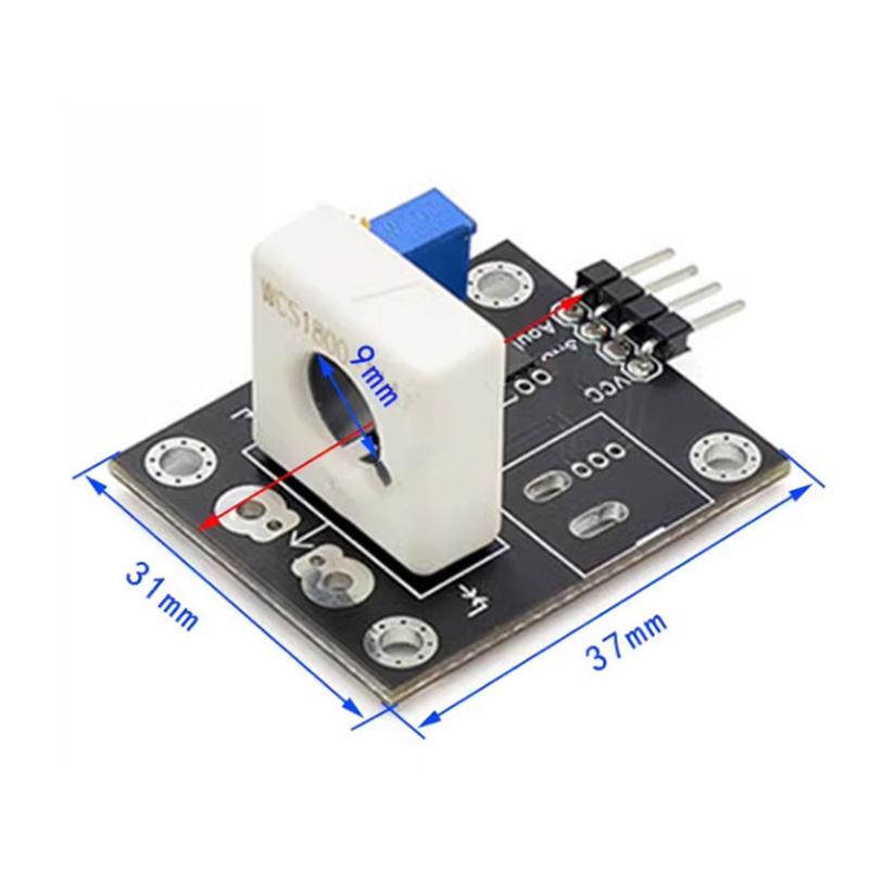 T35C WCS1800 3-5V Hall Current Sensor Adjustable DC100A 70A 35A Short over-Current Detector Protection Module