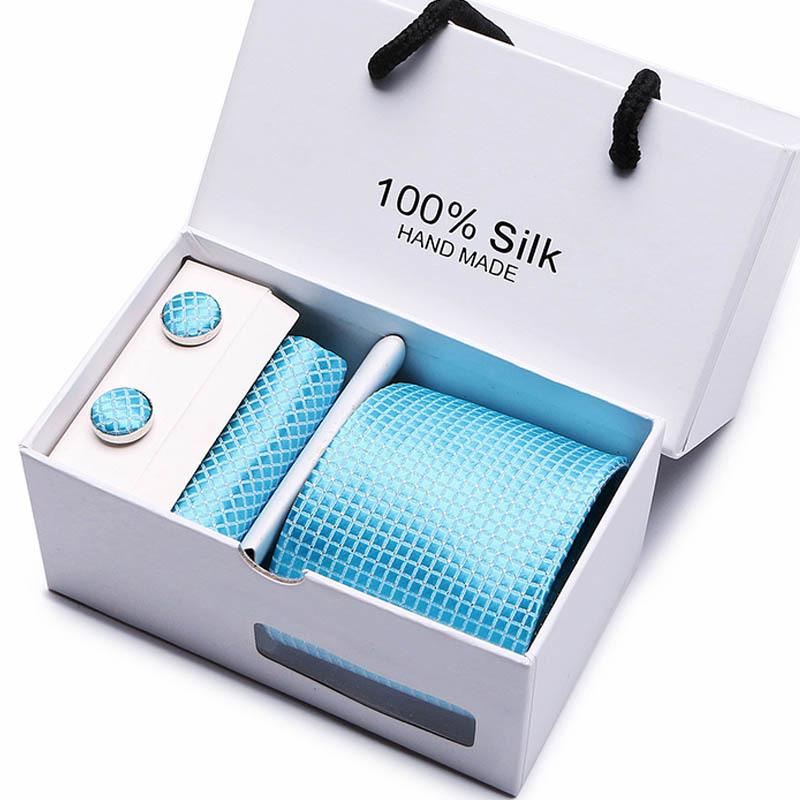 Gift Box Five-Piece Tie Men'S Formal Wear Business Casual Wedding Groom Bow Tie Square Scarf