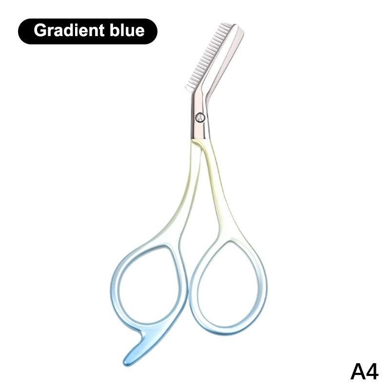 2-In-1 Eyebrow Trimming Scissors With Combs Professional Eyebrow Trimmer Stainless Steel High Quality Scissors Beauty Tools