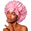 Wide Brim Satin Sleep Cap - Elastic Hair Protection for Women: Headscarf, Bath Cap, Hot Selling