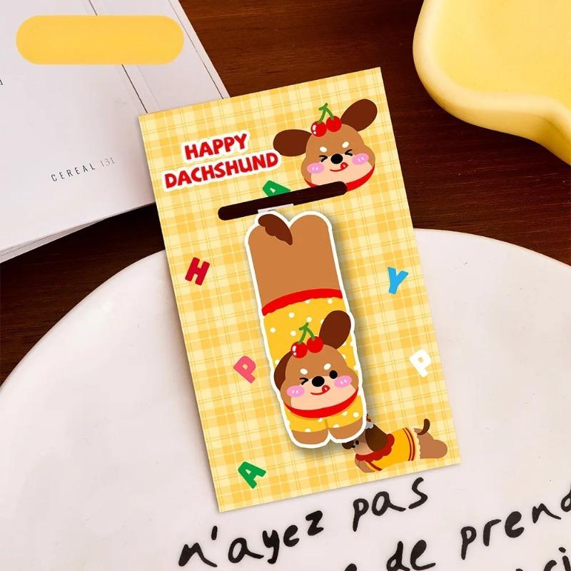 1Pcs Cute Pet Magnetic Bookmark Student Cartoon Good-looking Reading Book Page Clip Cute Animal Bookmark Stationery Gift School