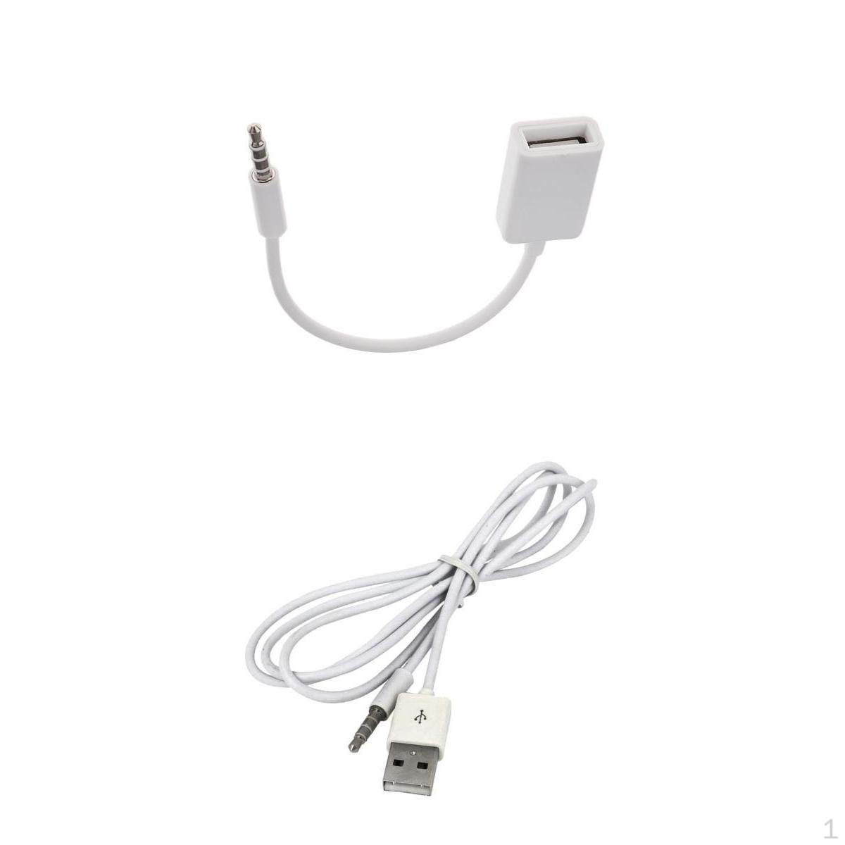 

Переходник «папа» на USB 2.0 «мама» 3,5 мм + зарядка AUX 3,5 мм и кабель для MP3