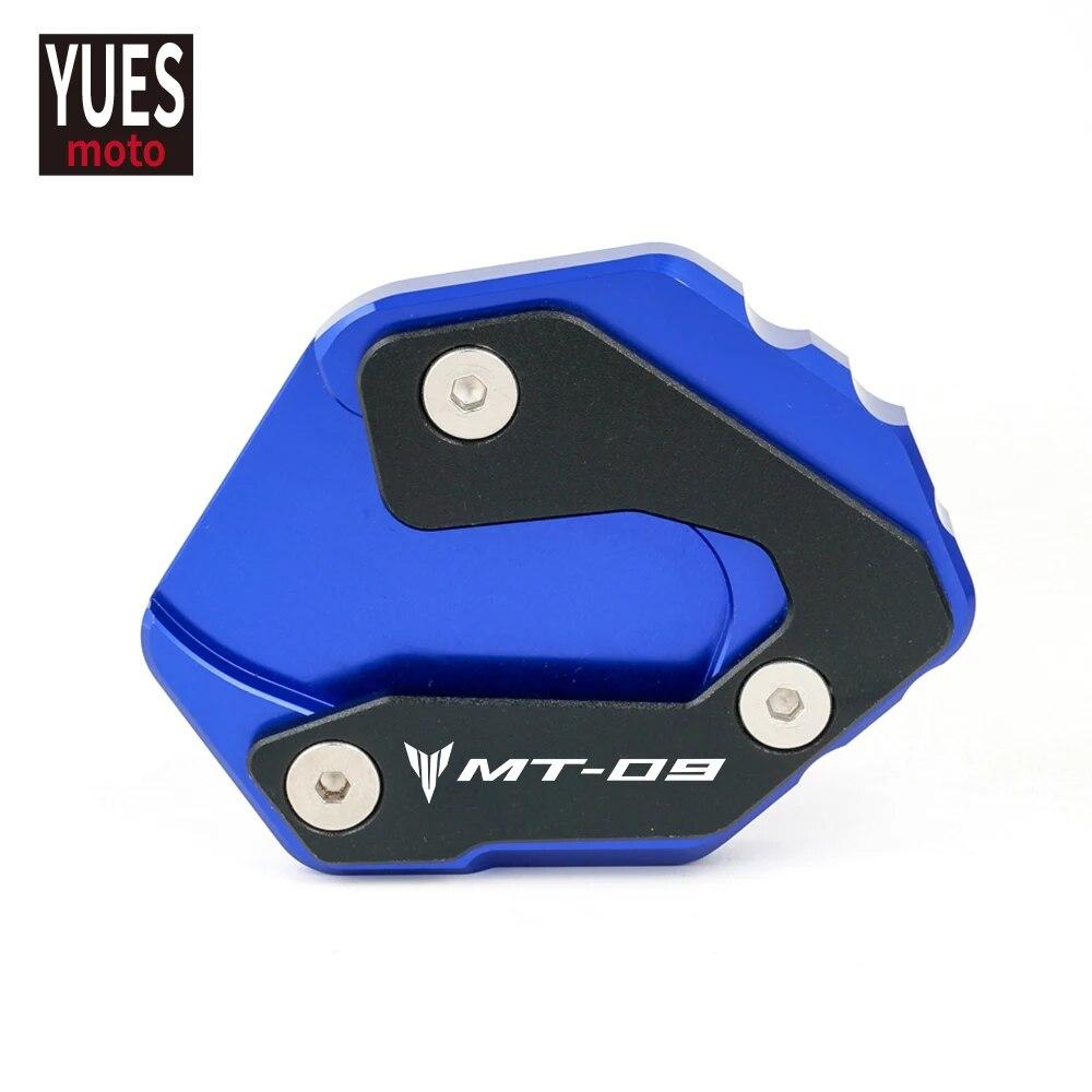 For Yamaha MT-09 2014 2015 2015 2017 2018   Motorcycle Accessories Auminum Side Stand Enlarger Plate With Logo MT09