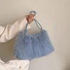 Women's Autumn & Winter Fashion Handbag: Versatile Korean-Style, Large Capacity, Furry Shoulder Tote
