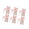 50 Set Wedding Favor Boxes Floral Pattern Retro Style Easy Assemble Candy Boxes Party Favors with