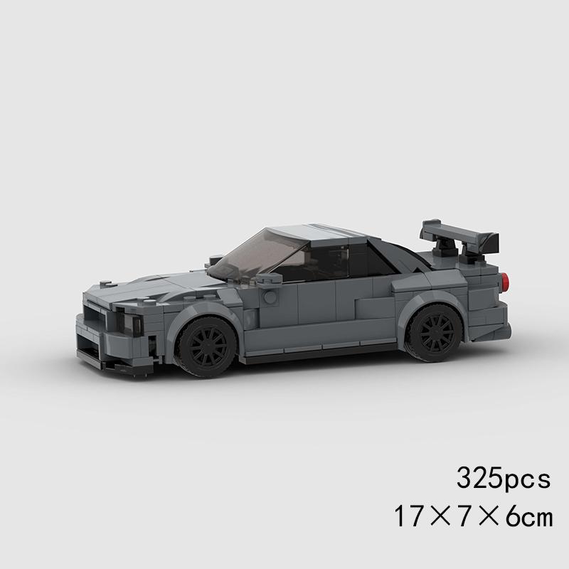 MOC Viteză Sport Super Mașină de Curse Model Blocuri de Construcție Cărămizi DIY Oraș Tehnic Raliu Mare Vehicul de Curse Cadou de Crăciun Jucărie