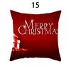 Merry Christmas Cushion Cover Xmas Pillowcase Happy New Year Navidad Santa Claus Red Pillow Cover Ornament Gifts Home Decor