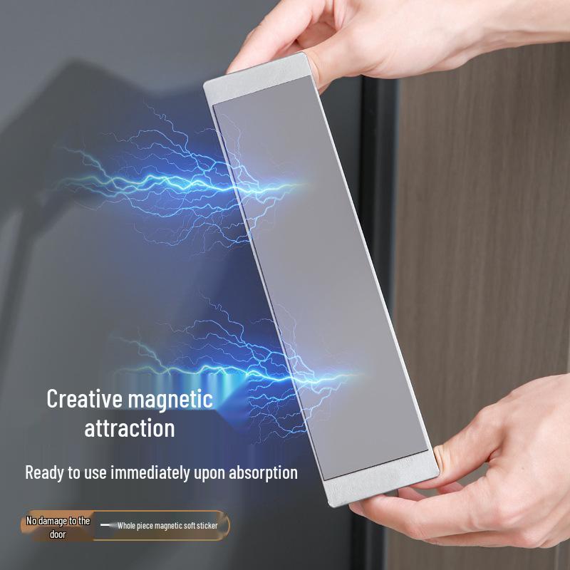 Wall-Mounted Magnetic Shoe Rack with Anti-Theft Iron Door Attachment