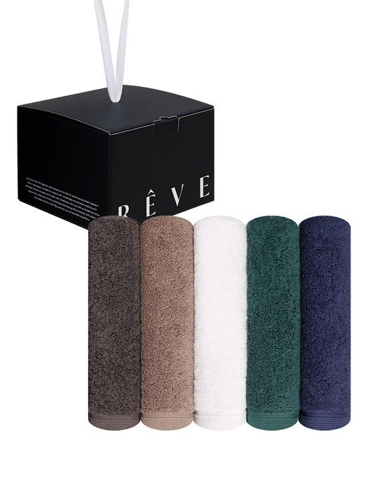 Songwol Towel 40-count Point Cotton Towel 200g 5-piece Revset Random