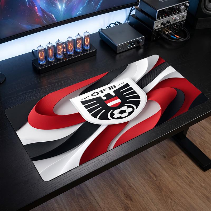 Austria Football Crest Mouse Pad, Extended Non Slip Rubber Desk Mat for Gaming Office Laptop Fan Gift
