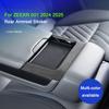For ZEEKR 001 2024 2025 Car rear armrest decoration modification framework sticker Super Suede car interior accessories