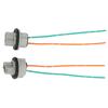 2pcs Light Sockets 12A 10V Heat Resistant LED Harness Connectors with Wire for Industrial