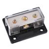 2 Way Power Distribution Block 0GA In 4GA Out Distribution Connecting Block Universal for Car Audio