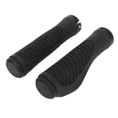 1 Pair 140mm Bike Handlebar Grips Shock Absorbing Anti Slip Mountain Road Bike Handlebar Grips Black