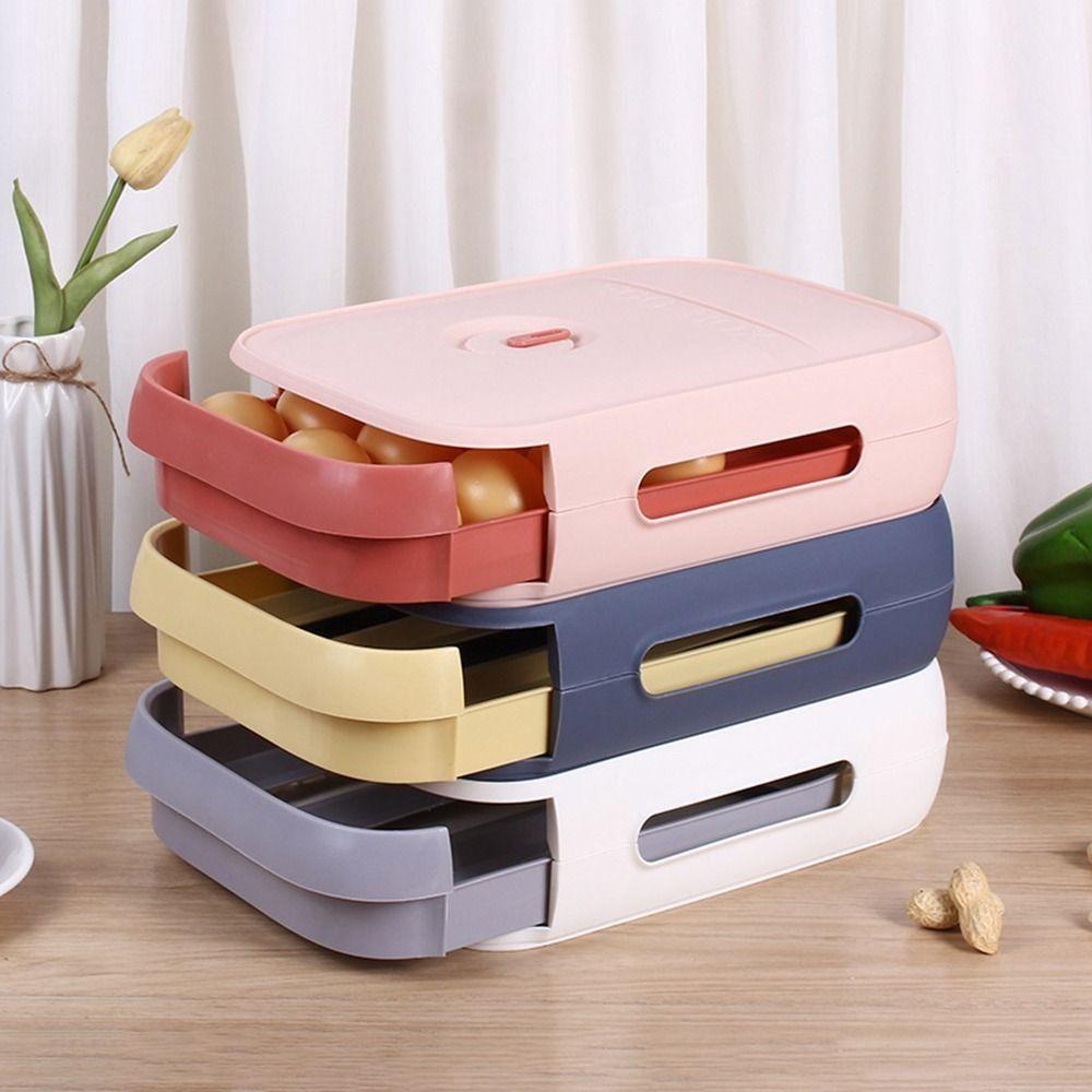 

Anti-fall Egg Storage Container Large-capacity Egg Fresh Storage Box Egg Storage Box Kitchen синий