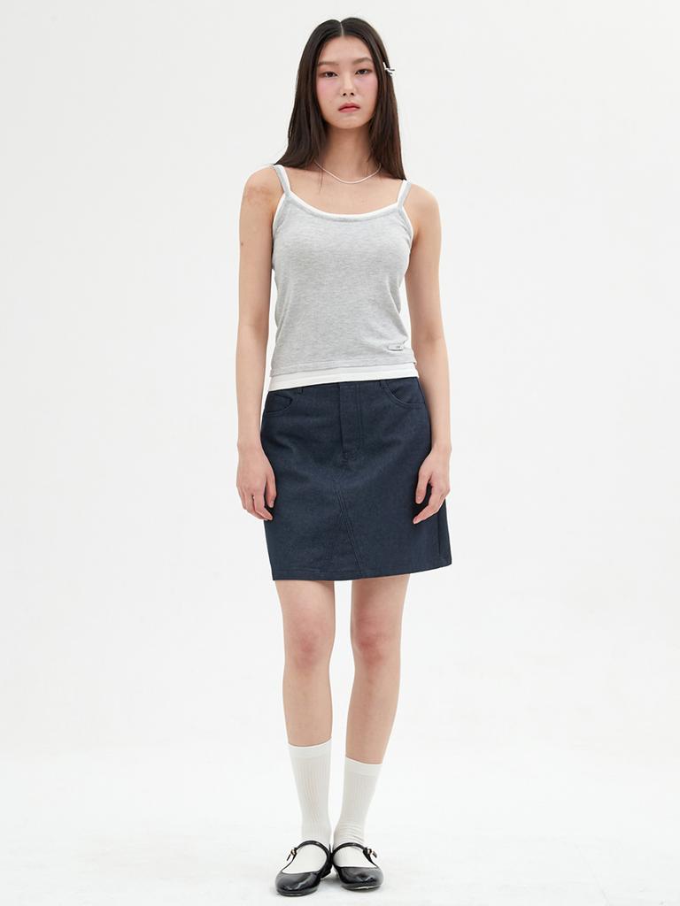 Elssibeui Layered Sleeveless Knit Top_Gray