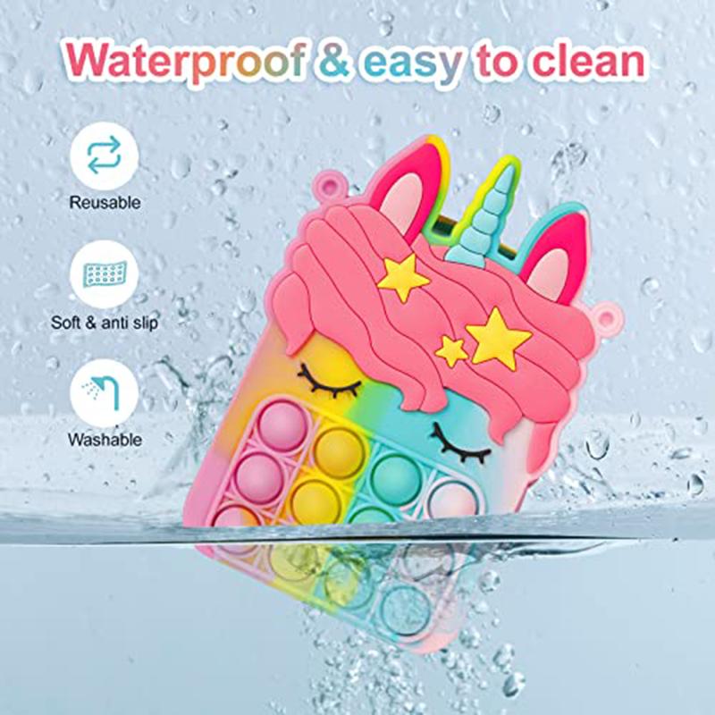 Rainbow Unicorn Bag Fidget Toys for Girls Decompression Stress Relief Funny Messenger Bag Coin Purse Children Gifts Juguetes