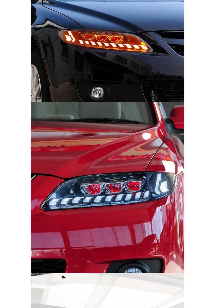 Mazda 6 (03-15) LED Projector Headlights with DRL & Sequential Turn Signals.
